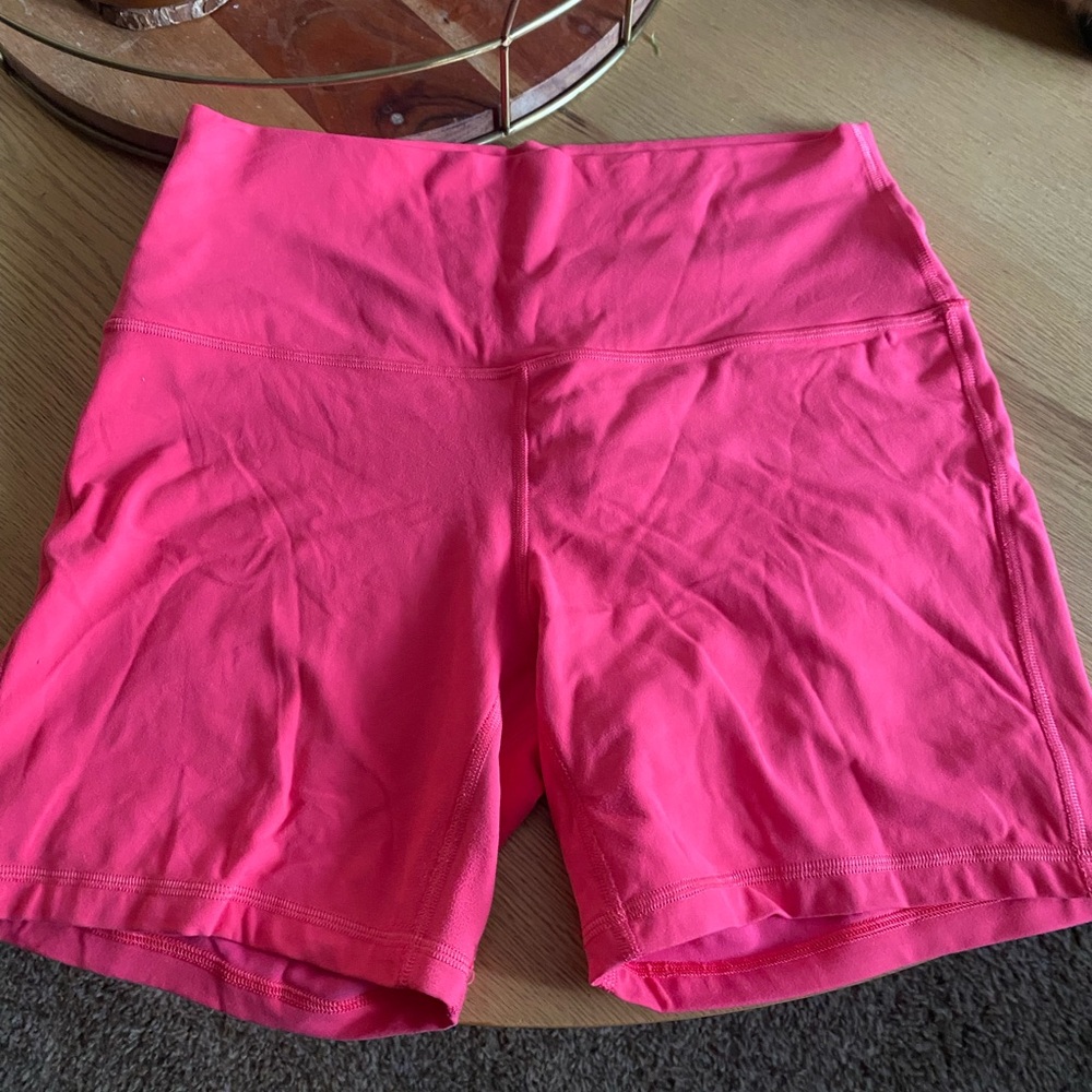 lululemon athletica Hot Pink Bike Shorts